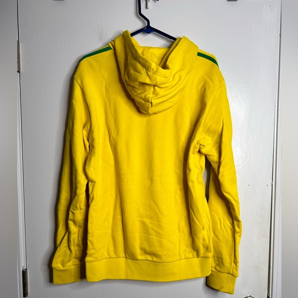 Adidas men’s yellow hoodie. NWT!  Size Small - Picture 9 of 12